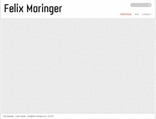 Tablet Screenshot of felix-maringer.com